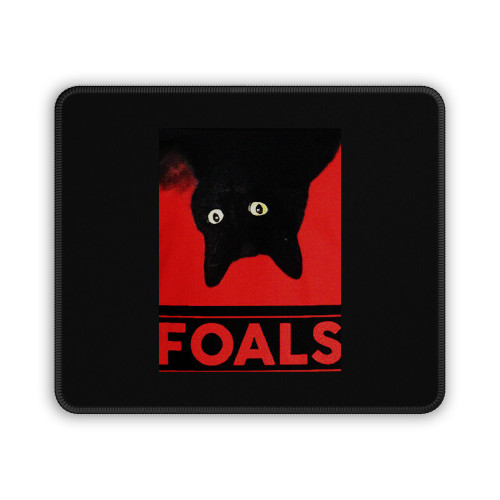 Black Cat Foals Rock Band Tour 2019 Mouse Pad