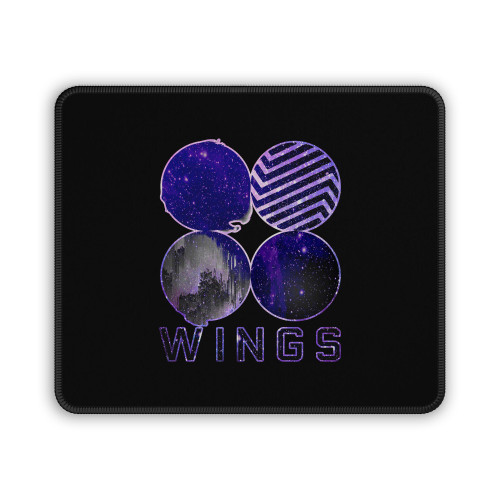 Bts Wings Cover Galaxy Mouse Pad