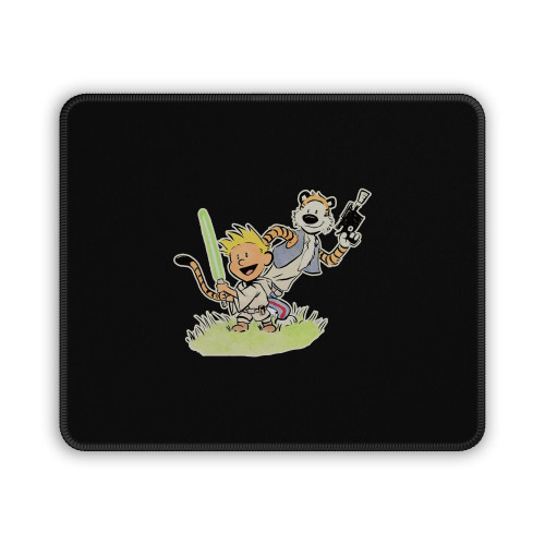 Calvin And Hobbes Star Wars Mouse Pad