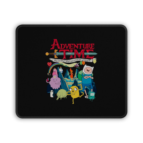 Time Adventure Time Finn Jake Cartoon Network Mouse Pad