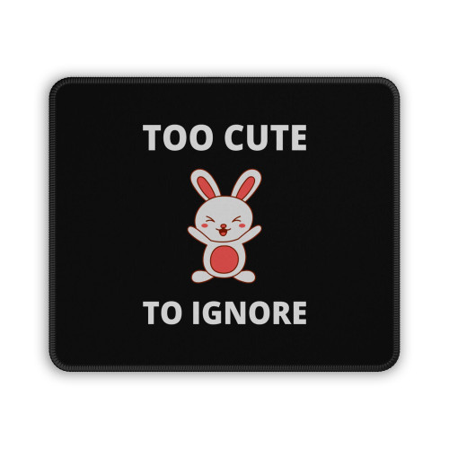 Too Cute To Ignore Rabbit Mouse Pad