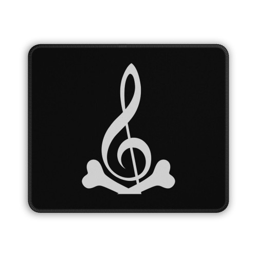 Treble Clef And Crossbones Mouse Pad
