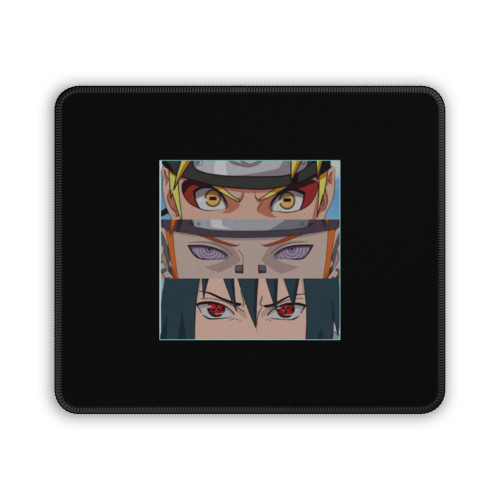 Uzumaki Face Naruto Pain And Uchiha Sasuke Eye Anime Mouse Pad