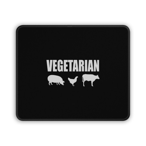 Vegetarian Vegan Animal Mouse Pad
