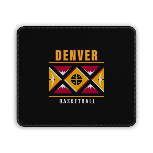 Vintage Denver Basketball American Basketball Mouse Pad