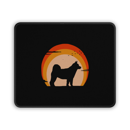 Vintage Shiba Inu Sunset Mouse Pad