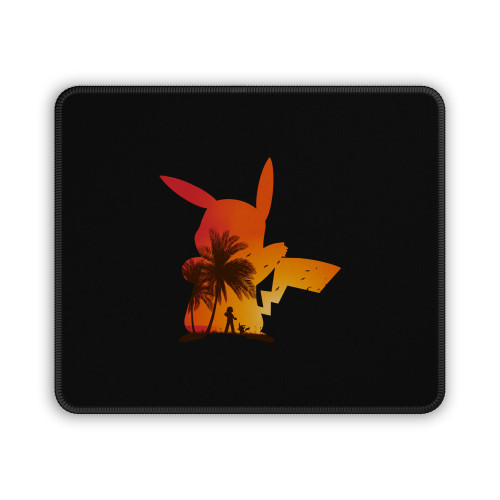 Pikachu Pokemon In Beach Mouse Pad