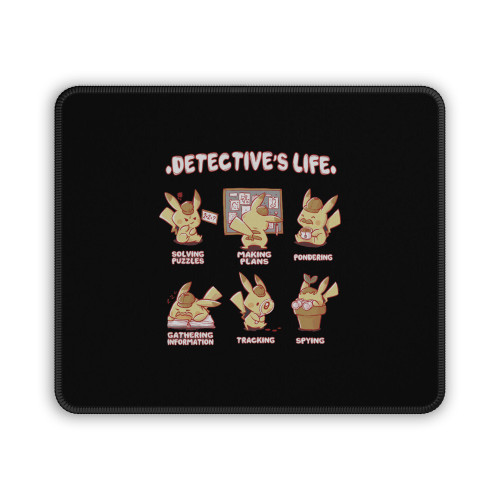 Pokemon Detective Pikachu Detectives Life Mouse Pad