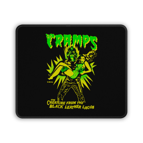 Psychobilly The Cramps Creature From Leather Lagoon Horror Mouse Pad
