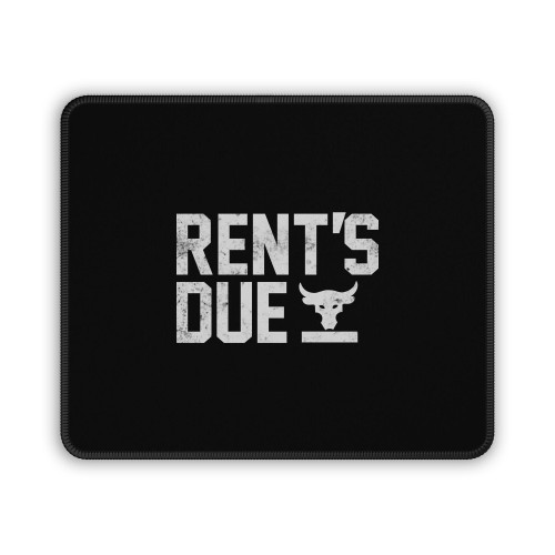 Rent Is Due The Rock Under Armour Grunge Mouse Pad
