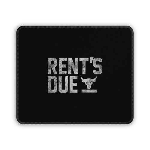 Rent''s Due The Rock Under Armour Grunge Mouse Pad