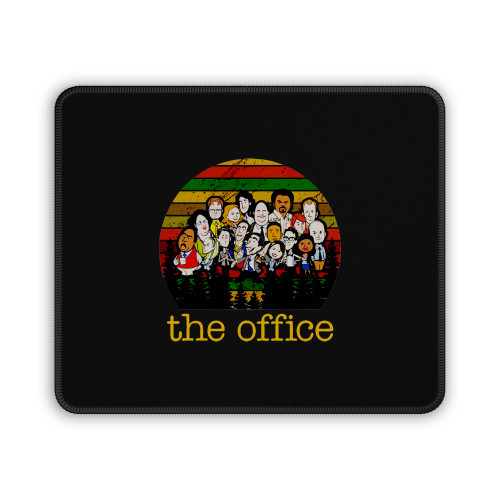 Retro The Office Tv Show Us Cartoon Funny Vintage Mouse Pad