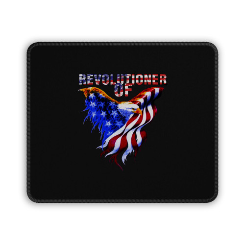 Revolutioner Of Usa Eagle Flag Mouse Pad