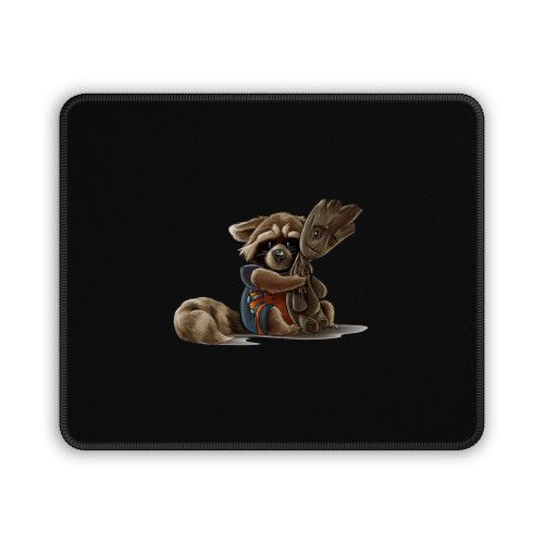 Rockets Hug Groot Guardian Of The Galaxy Mouse Pad