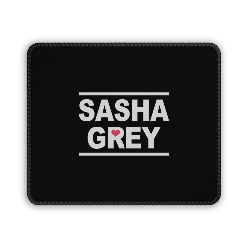Sasha Grey Name Love Logo Mouse Pad
