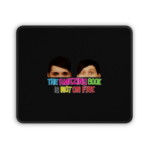 Dan And Phil Half Faces Tabinof Mouse Pad