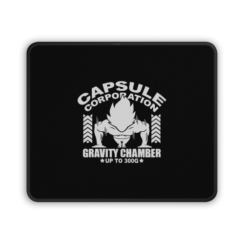 Dbz Gravity Chamber Capsule Corp Dragon Ball Z Motivational Work Out Black Mouse Pad