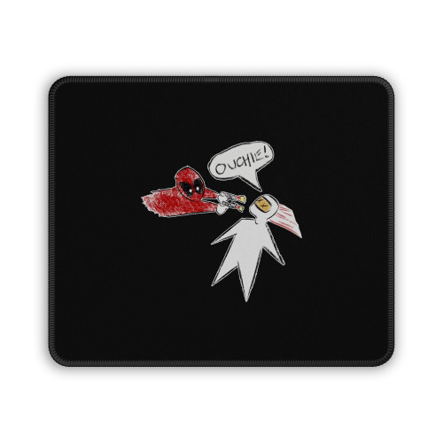 Deadpool Ouchie Drawing Mouse Pad