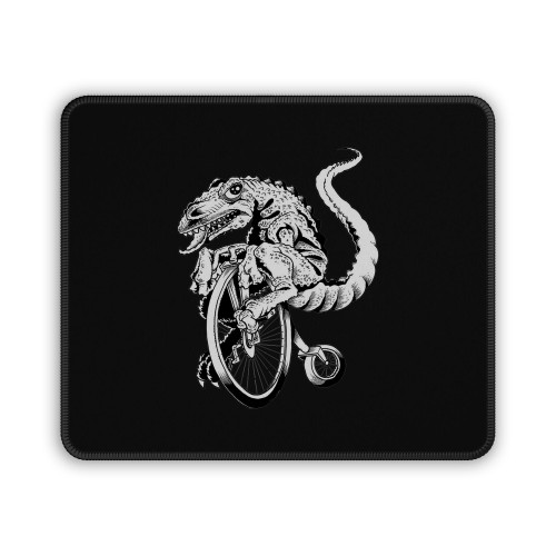 Dino On Bike Mouse Pad