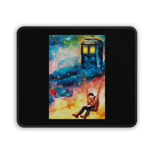 Doctor Who Tardis Oil Pain Water Color Mouse Pad