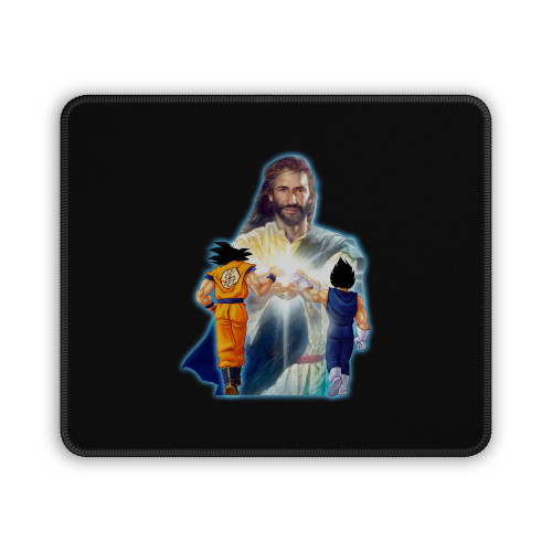 Dragon Ball Super Ask Jesus Power To Be Super Saiyan God Mouse Pad