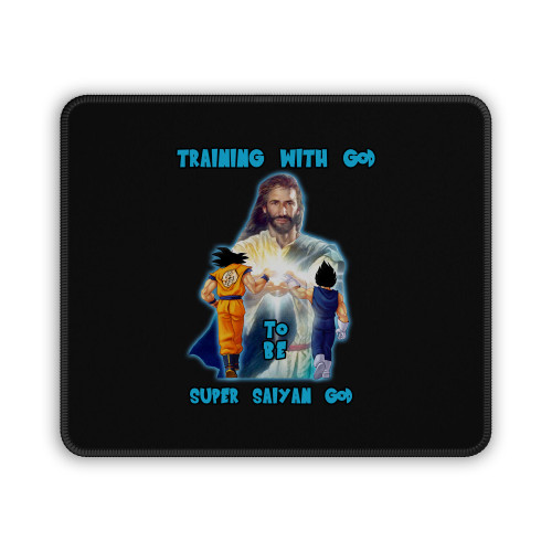 Dragon Ball Super Training With God To Be Super Saiyan God Mouse Pad