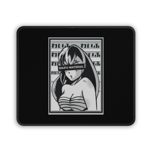 Waifu Material Anime Jumper Japanese Animation Weeb Art Wife Mouse Pad