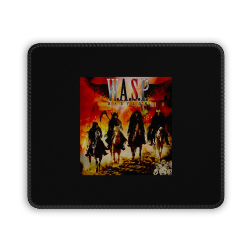 Wasp Metal Rock Band Legend Album Babylon Logo Music Mouse Pad