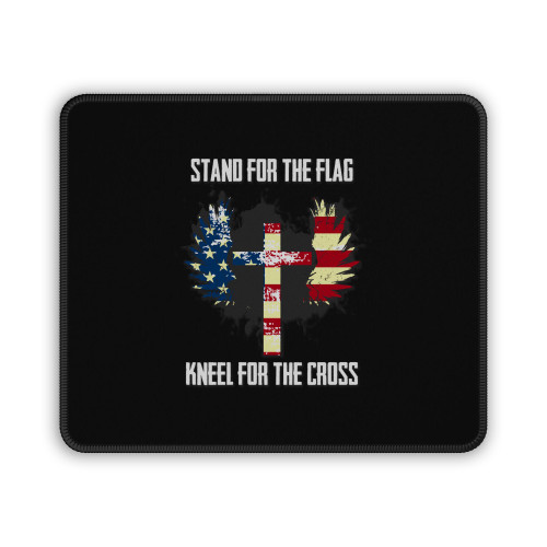 Stand For The Jesus Usa Flag Mouse Pad