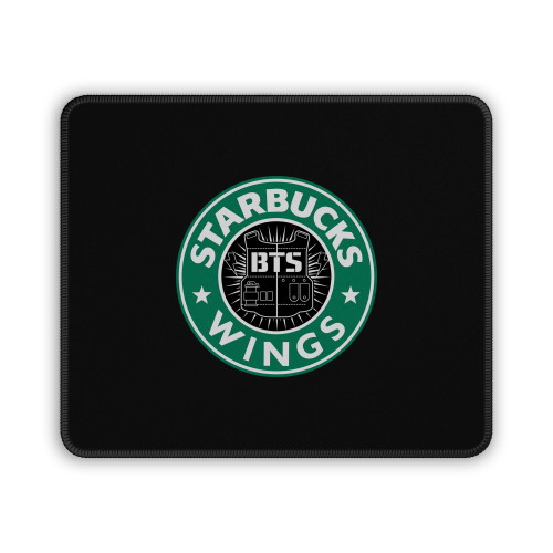 Starbucks Bts Wings Mouse Pad