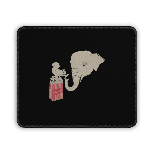 Elephant And Squirrel Mouse Pad