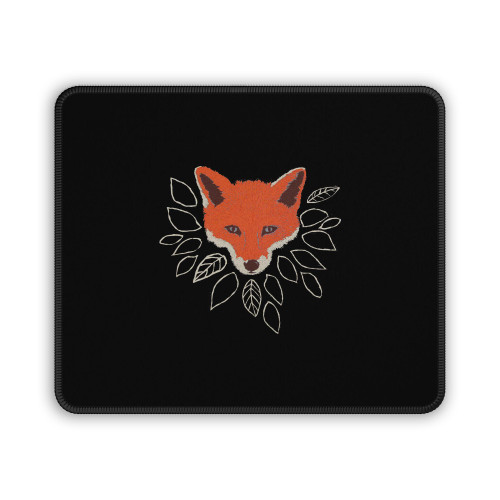 Fox Orange Animal Forest Leaves Tree Mouse Pad