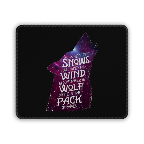 Game Of Thrones Wolf Quote In The Galaxy Mouse Pad