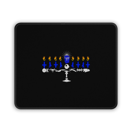 Geeky Hanukkah Mouse Pad