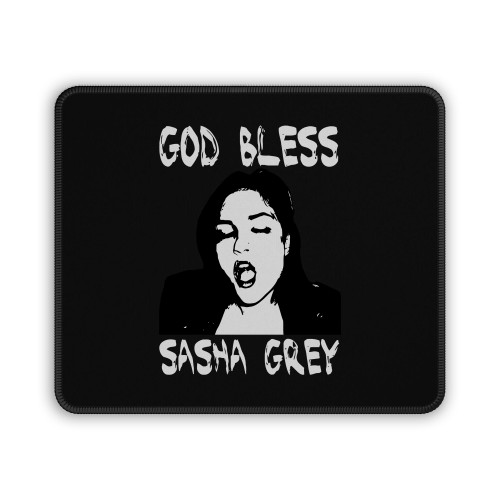 God Bless Sasha Grey Mouse Pad