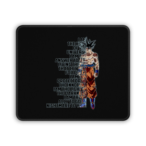 Goku Super Saiyan Limited Breaker Quote Mouse Pad
