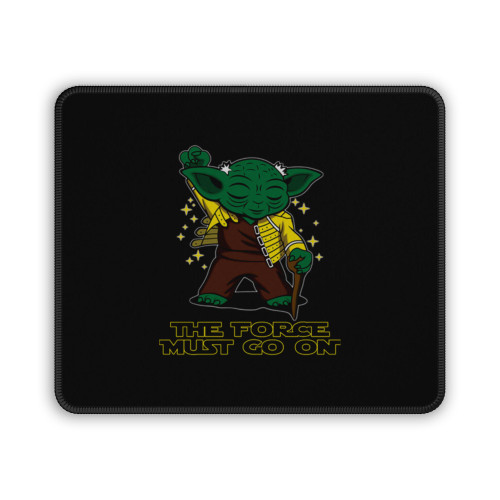 Yoda Freddie Mercury The Force Must Go On Mouse Pad
