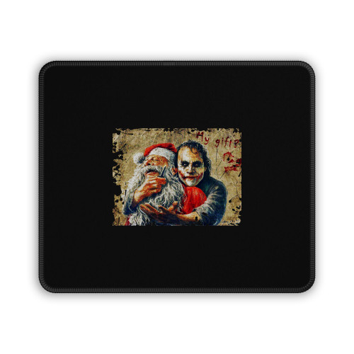 The Joker Heath Ledger Santa Claus Mouse Pad