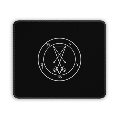 The Official Symbol Of Lucifer In The Circle Mouse Pad