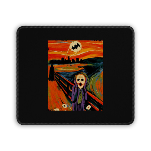 The Scream Joker Batman Heath Ledger Mouse Pad