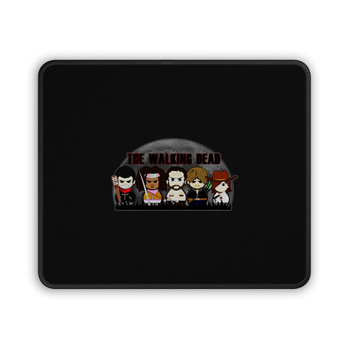 The Walking Dead Twd Group Daryl Carl Rick Negan Michonne Mouse Pad