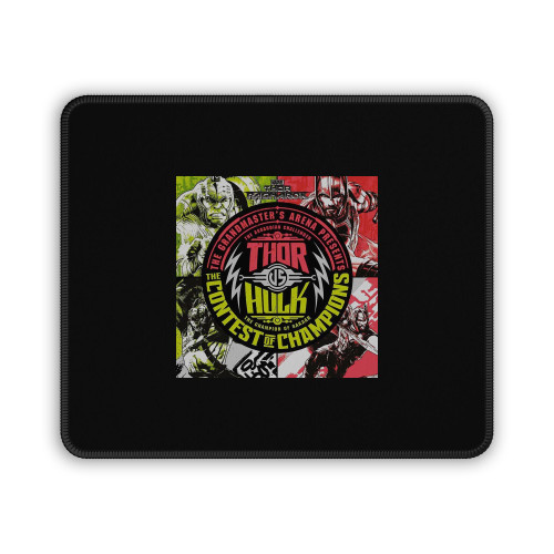 Thor Vs Hulk Poster Mouse Pad