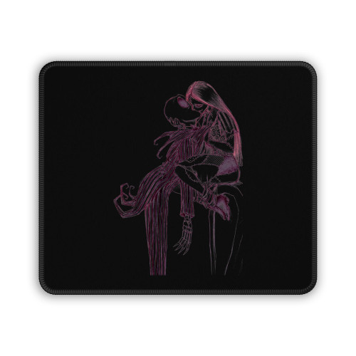 Jack And Sally Kiss Mouse Pad