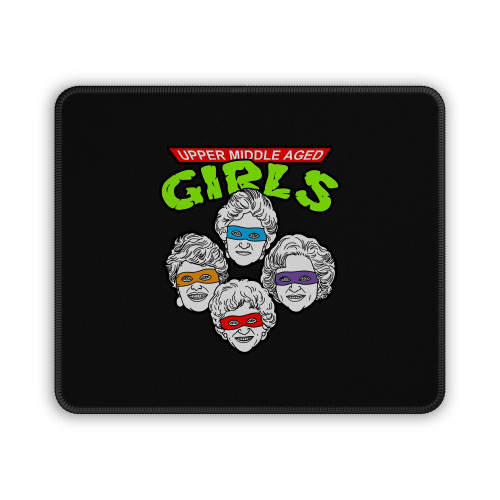 Upper Middle Aged Girls Tmnt Mashup Mouse Pad