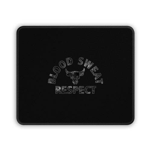 Vintage Blood Sweat Respect The Rock Retro Mouse Pad