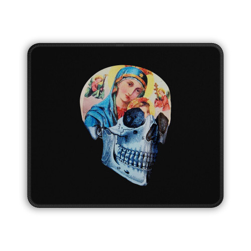 Virgin Mary Skull Mouse Pad