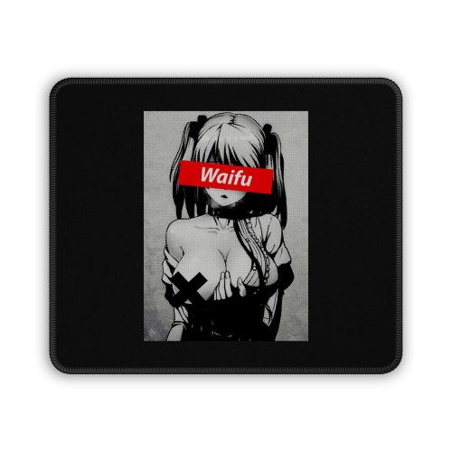 Waifu Shirt Otaku Lewd Hentai Cute Girl Mouse Pad