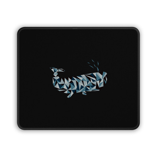 Whale Made From Triangle Mouse Pad