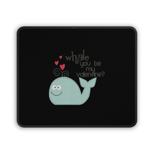 Whale You Be My Valentine Mouse Pad
