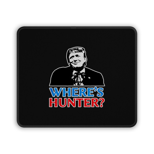 Wheres Hunter Trump 2020 Rally Anti Biden Conservative Mouse Pad